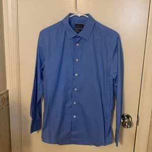 Men’s small Covington blue button down dress shirt.